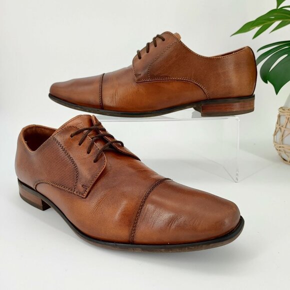 Florsheim Men\'s Postino Brown Leather Shoes Lace Up Size 10.5 main image 6